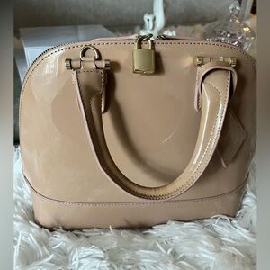 Mauve Patent Leather Dome Handbag